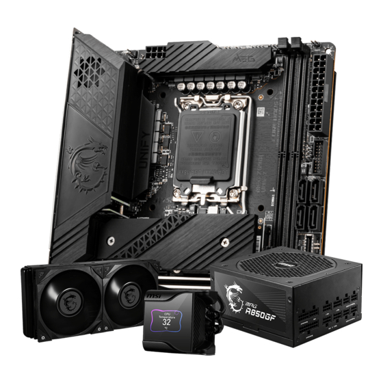 MSI MEG Z690I UNIFY Benutzerhandbuch