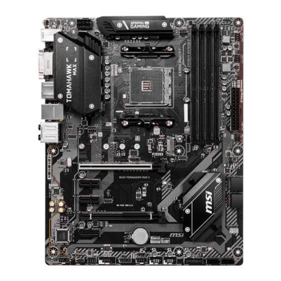 MSI B450 TOMAHAWK MAX II Kurzanleitung