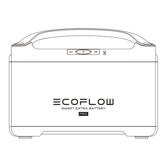 EcoFlow RIVER Pro Extra Batterie Bedienungsanleitung