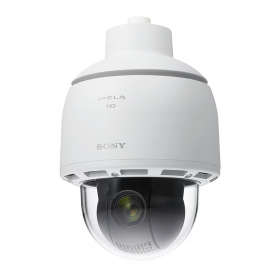 Sony Ipela SNC-ER585 Installationsanleitung