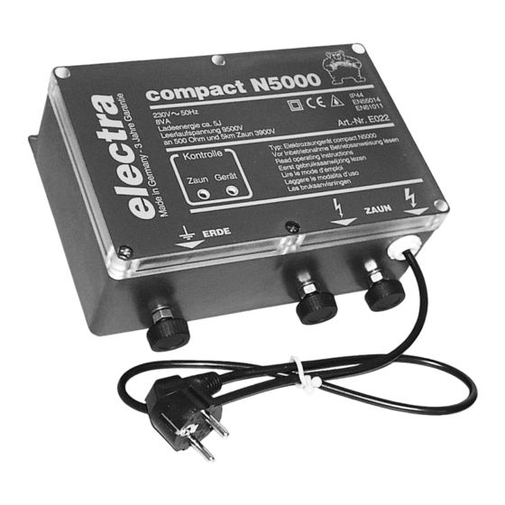 Electra compact N5000 Bedienungsanleitung