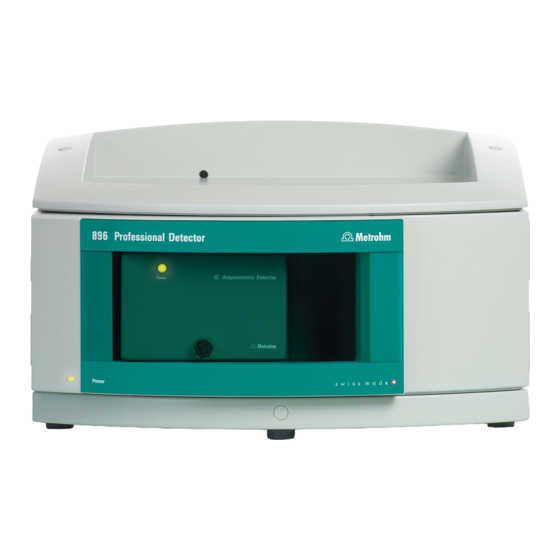 Metrohm 896 Professional Detector Handbuch