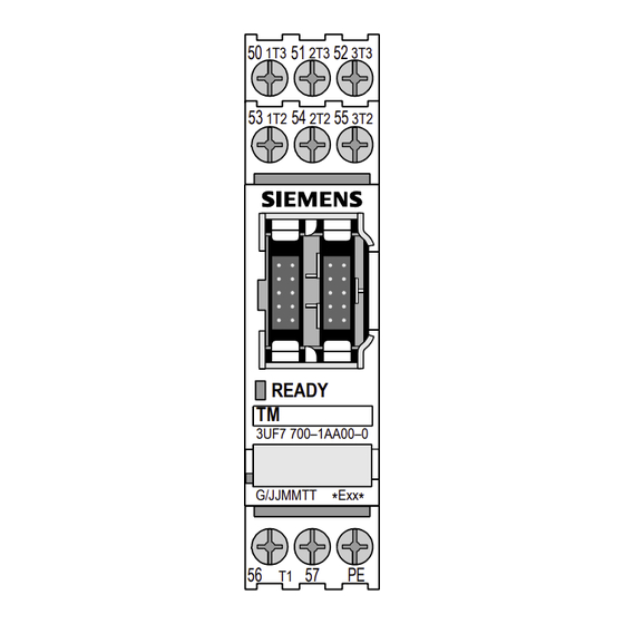 Siemens SIMOCODE pro 3UF7400-1AA00-0 Betriebsanleitung