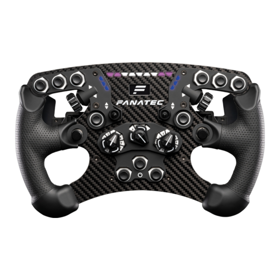 FANATEC ClubSport Steering Wheel Formula V2.5 Kurzanleitung