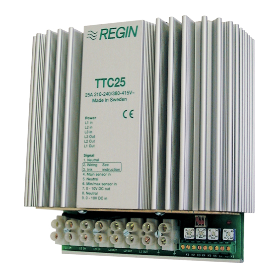 Regin TTC25 Bedienungsanleitung