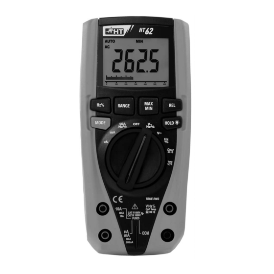 HT Instruments HT62 Bedienungsanleitung