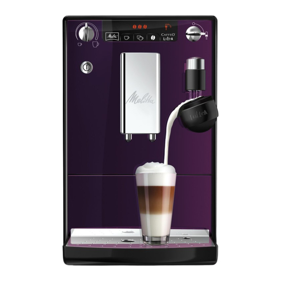 Melitta Caffeo Lattea Bedienungsanleitung