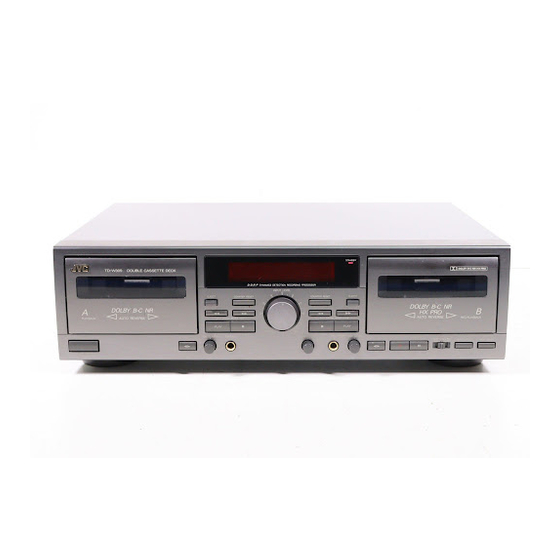 JVC TD-W308 Bedienungsanleitung