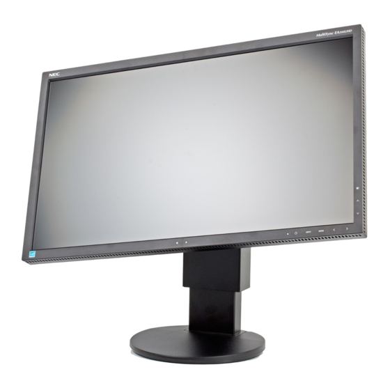 NEC MultiSync EA244UHD Bedienungsanleitung