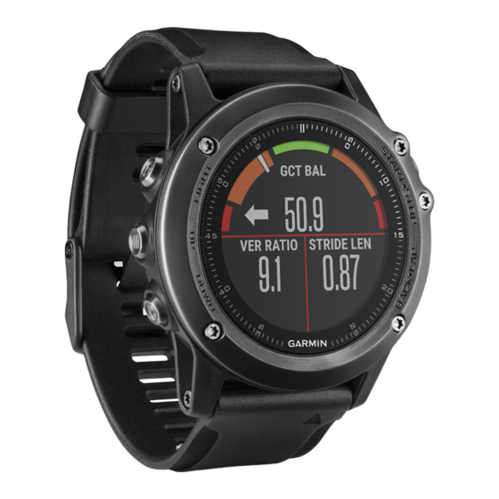 Garmin fenix 3/HR Benutzerhandbuch