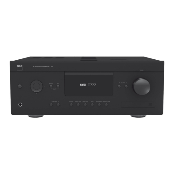NAD T 777 Bedienungsanleitung