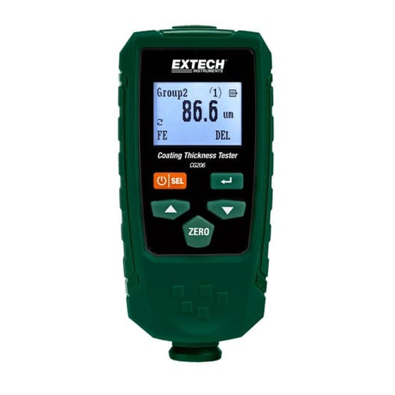 Extech Instruments CG206 Bedienungsanleitung