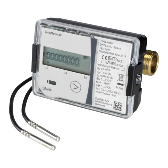 Danfoss SonoMeter 30 Bedienungsanleitung