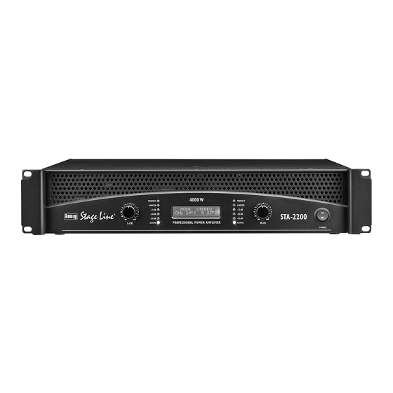 IMG STAGELINE STA-2200 Bedienungsanleitung