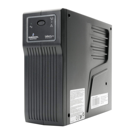 Emerson Liebert PSP500MT3-230U Kurzanleitung