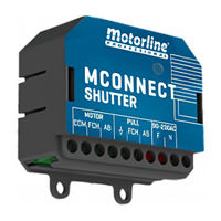 Motorline Professional MCONNECT SHUTTER Handbuch, Installationsanleitung