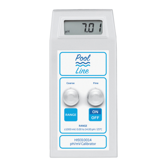 Hanna Instruments Pool Serie Bedienungsanleitung