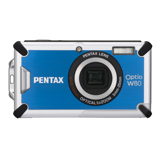 Pentax Optio w80 Handbuch