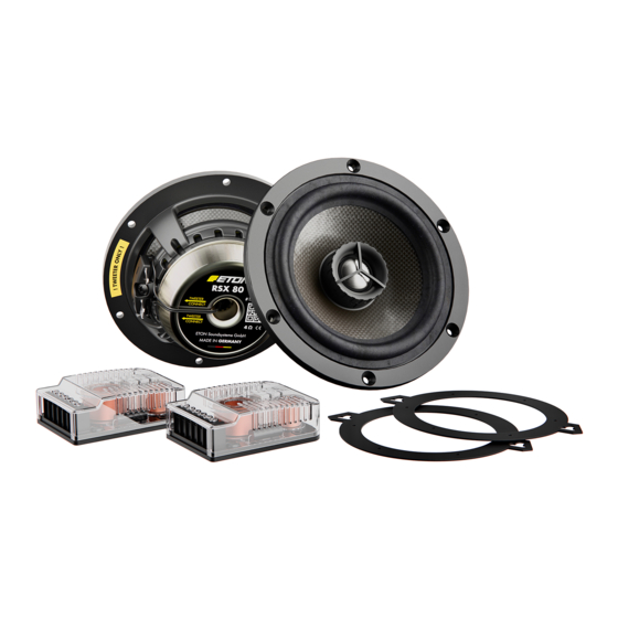 Eton RSX 80 Einbauinstallationsanleitung