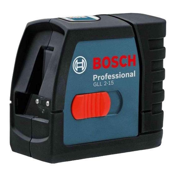 Bosch GLL 2-15 Professional Originalbetriebsanleitung