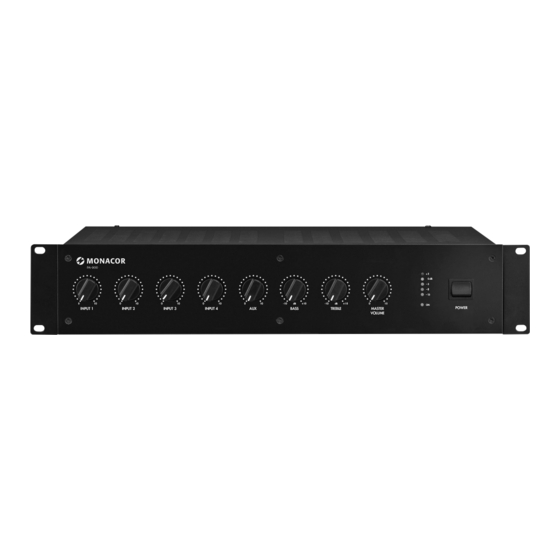 Monacor PA-900 Bedienungsanleitung