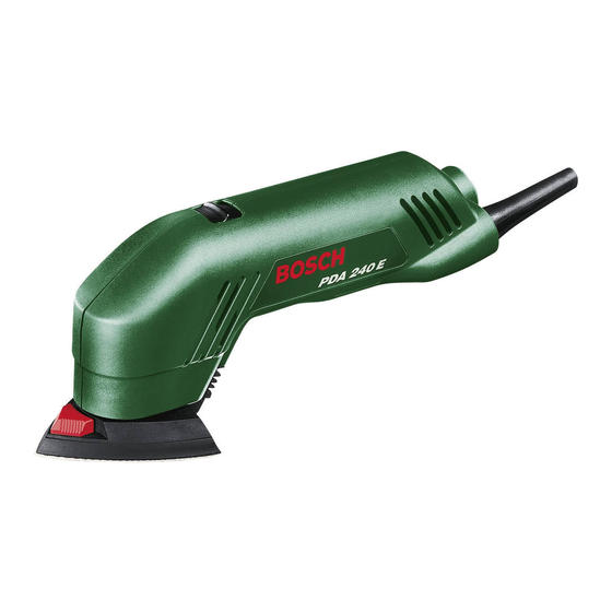 Bosch PDA 240 E Originalbetriebsanleitung