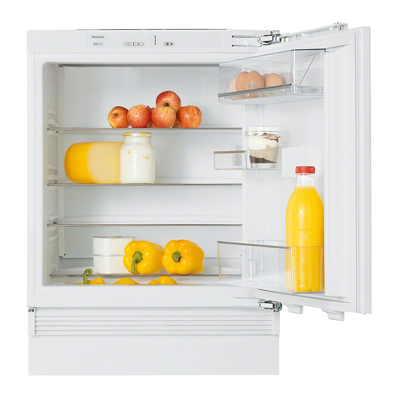 Miele K 9122 Ui Gebrauchsanweisung Und Montageanweisung