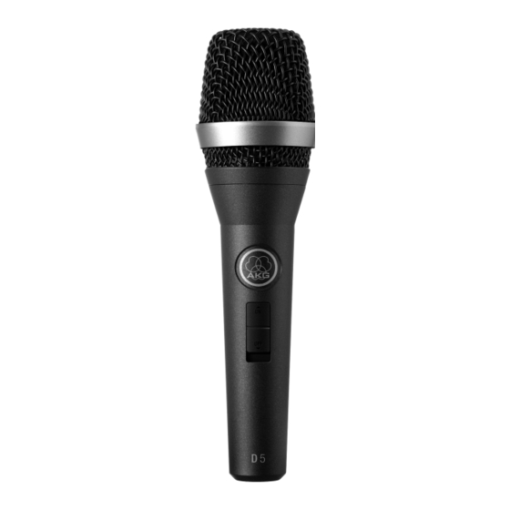AKG D5 Bedienungsanleitung