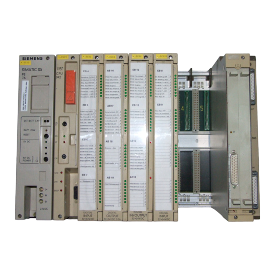 Siemens SIMATIC S5 S5-115F Gerätehandbuch