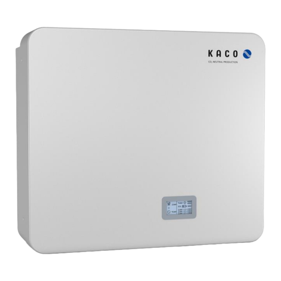 Kaco BLUEPLANET HYBRID 10.0 TL3 Benutzerhandbuch
