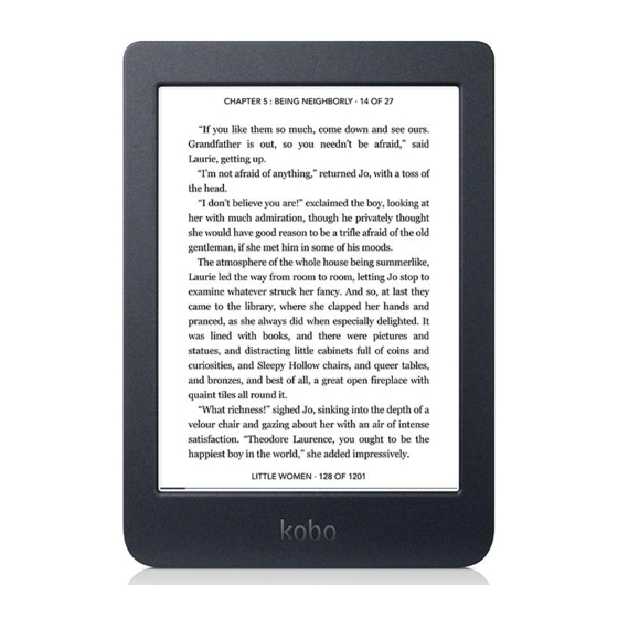 Kobo nia Schnellstartanleitung