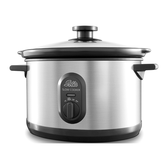 SOLIS Slow Cooker 820 Gebrauchsanleitung