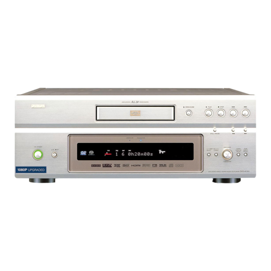 Denon DVD-A1XVA Zusätzliche Bedienungsanleitung