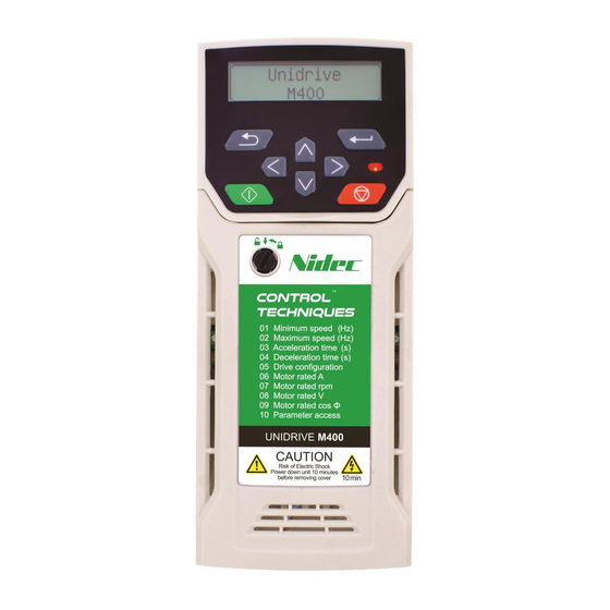 Nidec Unidrive M400 Schritt-Für-Schritt-Anleitung