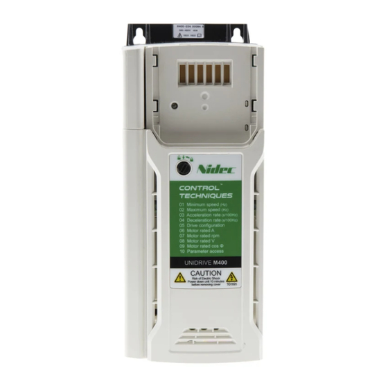 Nidec Unidrive M400 Schritt-Für-Schritt-Anleitung