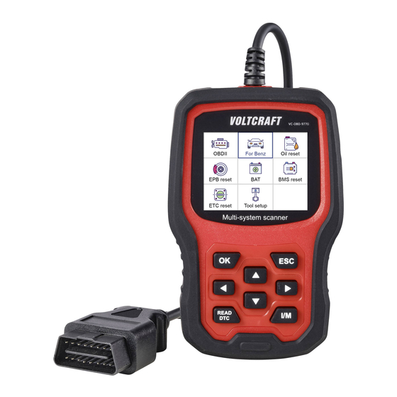 VOLTCRAFT VC-OBD-9770 Bedienungsanleitung