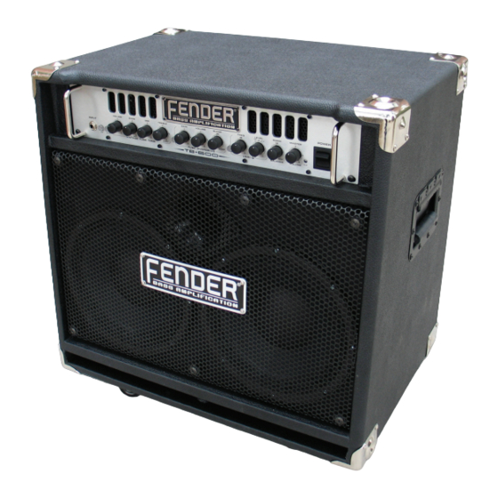 Fender TB-1200 Bedienungsanleitung