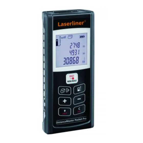 LaserLiner DistanceMaster Pocket Pro Bedienungsanleitung
