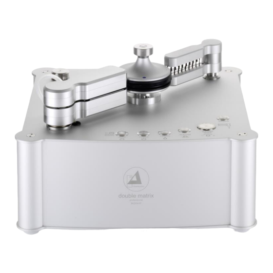 Clearaudio Double Matrix Professional Sonic Bedienungsanleitung