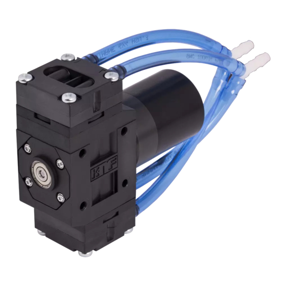 KNF NMP 830.1.2 KPDC-BI Betriebs- Und Montageanleitung