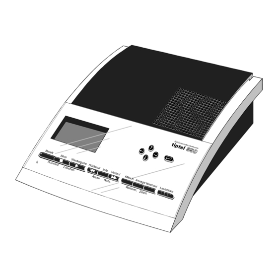 TIPTEL 550 Bedienungsanleitung