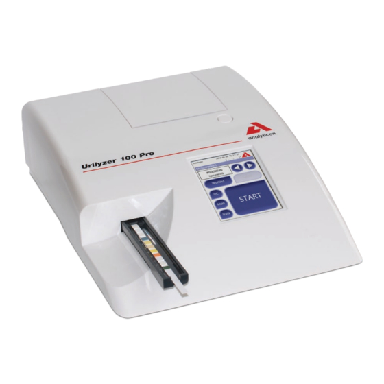 Analyticon Urilyzer 100 Pro Benutzerhandbuch