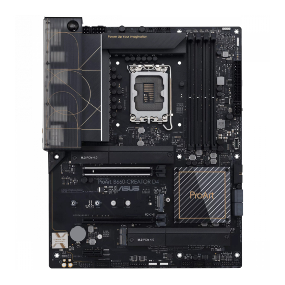 Asus ProArt B660-CREATOR D4 Bedienungsanleitung