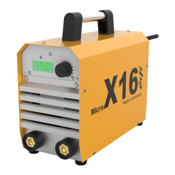 erfi Micro X16 Betriebsanleitung