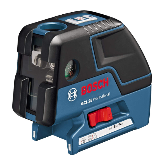 Bosch GCL 25 Professional Originalbetriebsanleitung