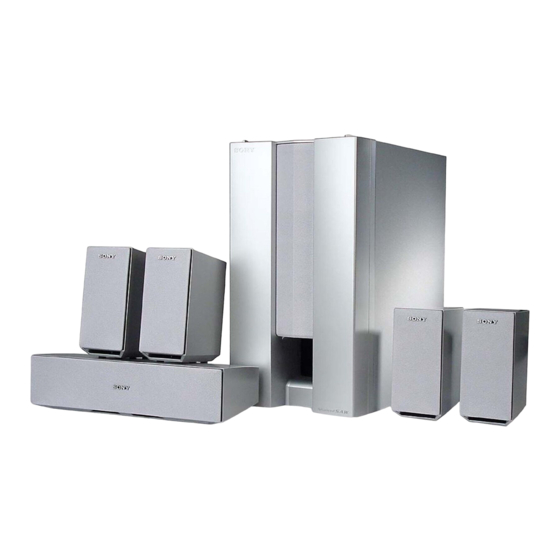 Sony SA-VE325 Handbuch