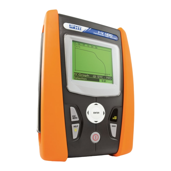 HT Instruments I-V400 Kurzanleitung