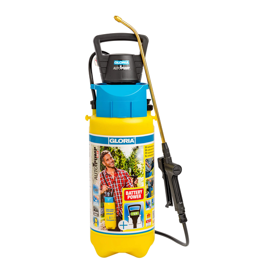 Gloria AutoPump Set Betriebsanleitung