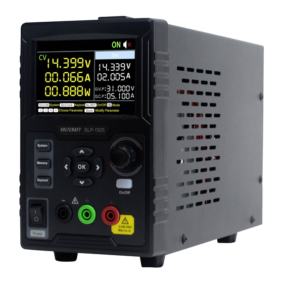 VOLTCRAFT DLP-1305 Bedienungsanleitung