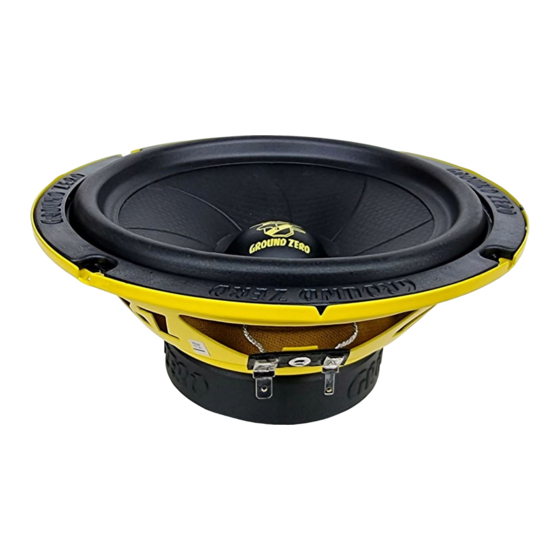 Ground Zero GZIC 165.2SPL Anleitung